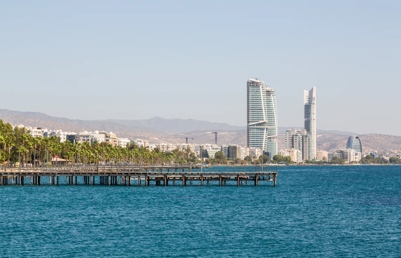 Limassol seafront skyline, Cyprus